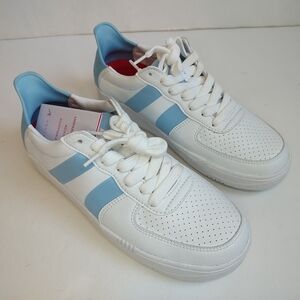 Redvanly Contender Spikeless Golf Shoes Sneakers Lace Up Blue White Leather 9
